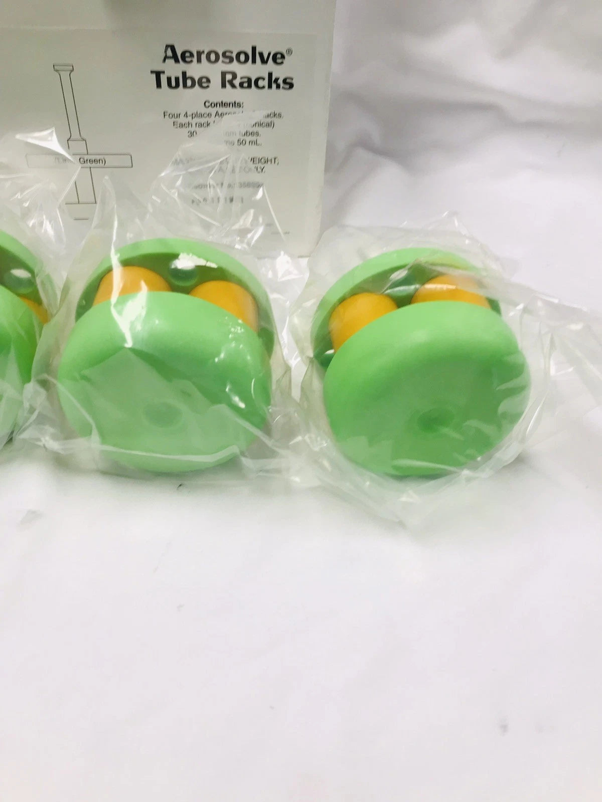 New Sealed Set of 4 Beckman Coulter Aerosolve Tube Racks 358992