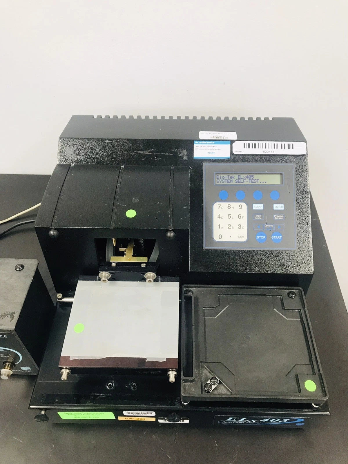 Bio-Tek ELx405 Microplate Washer with Bio-Tek Valve Module ELx405v Working Video