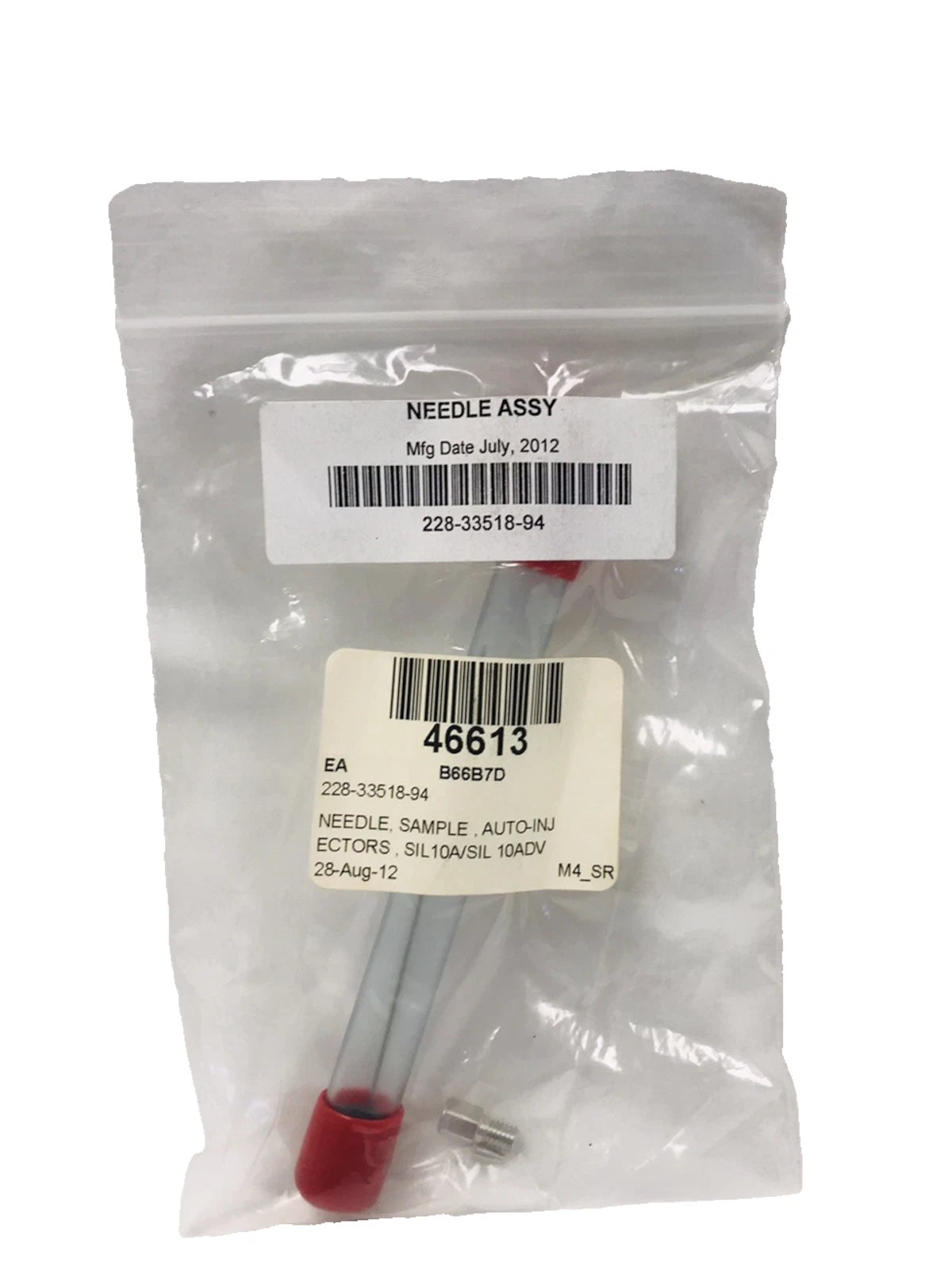 Shimadzu 228-33518-94 Stainless Steel Needle, SIL-10AxL/SIL-10ADvp