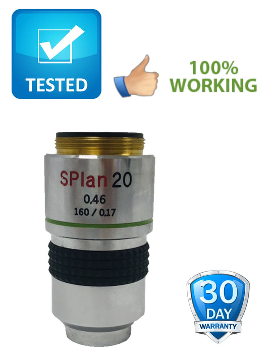 Olympus SPlan 20/0.46 160/0.17 Microscope Objective *Excellent* 109206