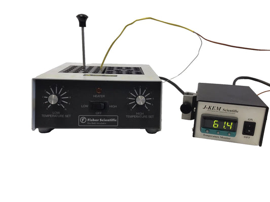 Fisher Scientific Dry Bath Incubator Dual Heat Block 11-718-2 + 2x Heat Blocks