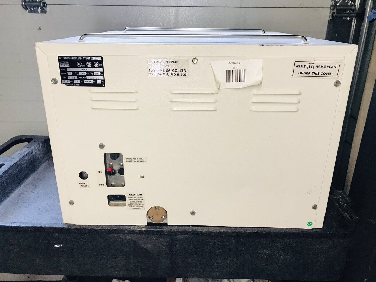 Tuttnauer 2540E Autoclave Steam Sterilizer 220v Tattoo Tested Working Warranty