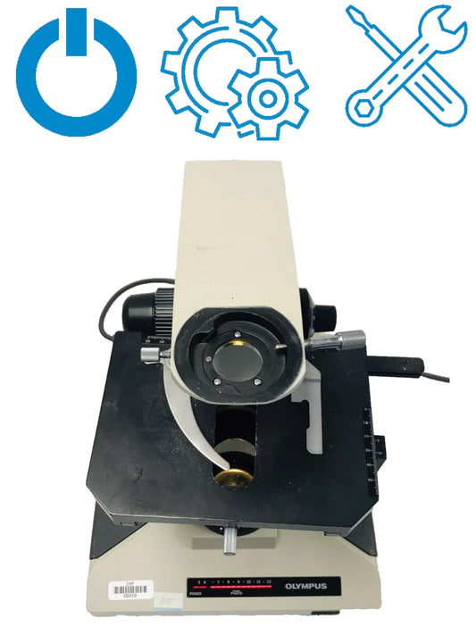 Olympus BH-2 BHS Microscope Body Stand 100w Halogen Stage For Parts