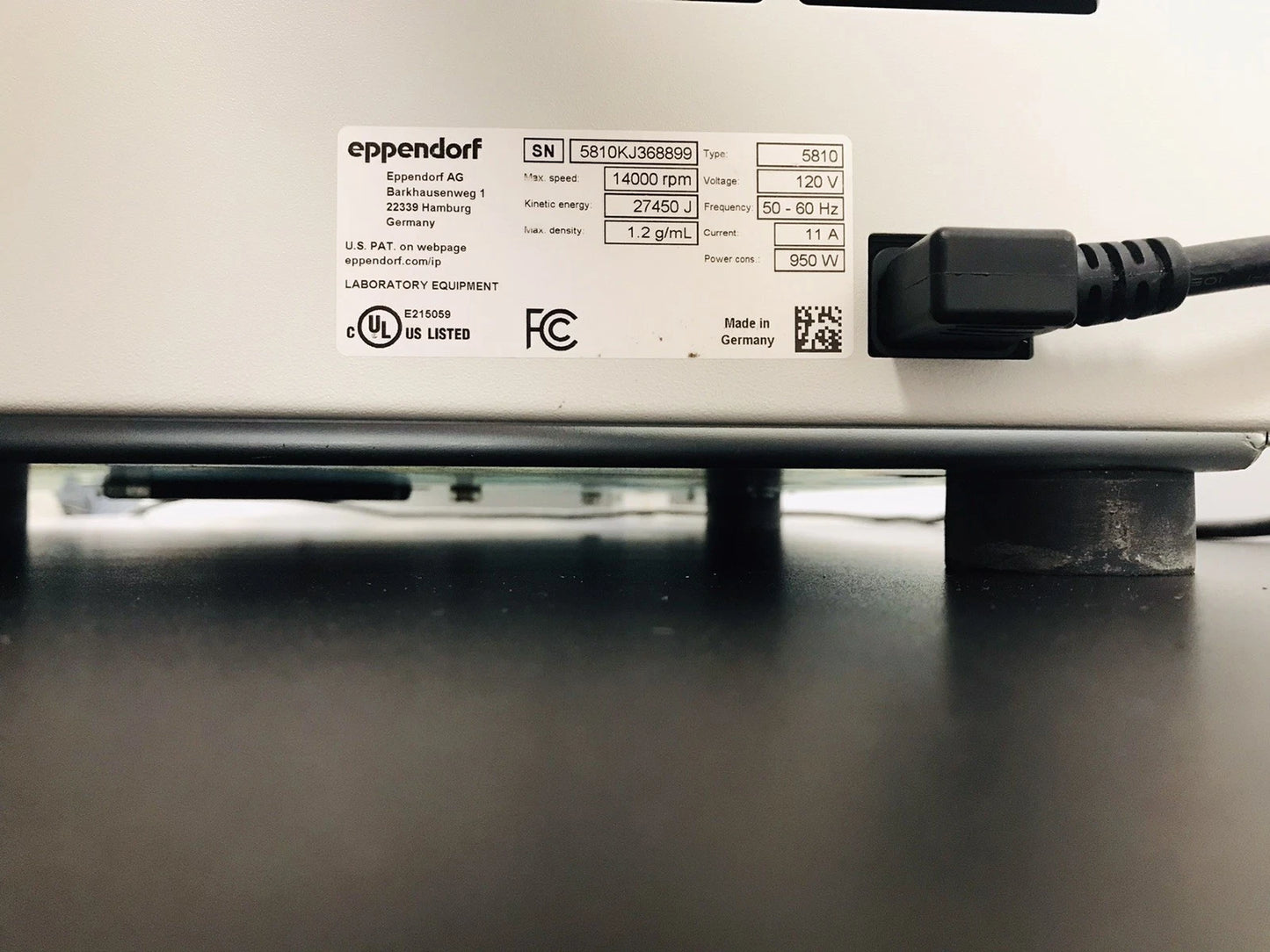 Eppendorf 5810 Benchtop Centrifuge (Newest Version) With A-4-44 Rotor 50mL