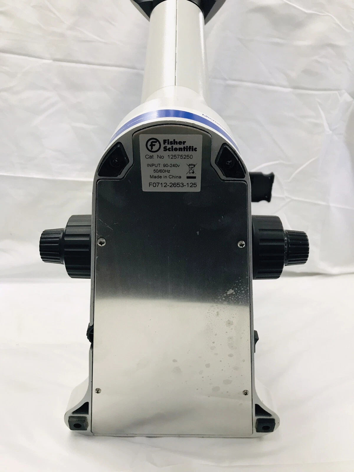 Fisher Micromaster Inverted Microscope 12575250 w/4x 10x 20x Objectives