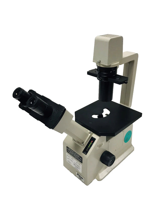 Nikon TMS Inverted Phase Contrast Binocular Microscope 3 Objectives 4x 10x 20x