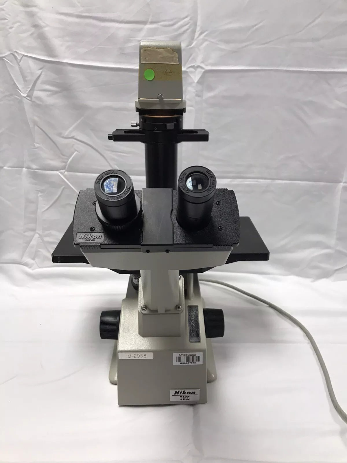 Nikon TMS Inverted Phase Contrast Microscope 3 Objectives 4x 10x 20x