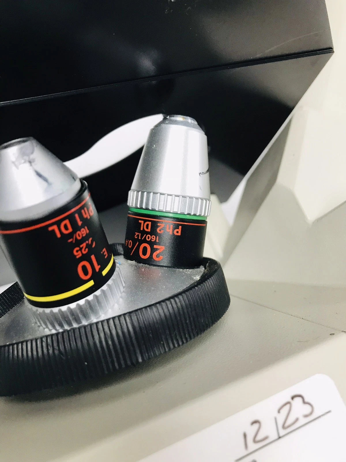 Nikon TMS Phase Contrast Inverted Microscope 2 Objectives 10x 20x Binocular