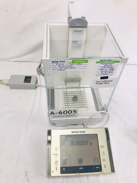 Mettler-Toledo XP105DR Analytical Balance Scale with P25 Printer Working Video