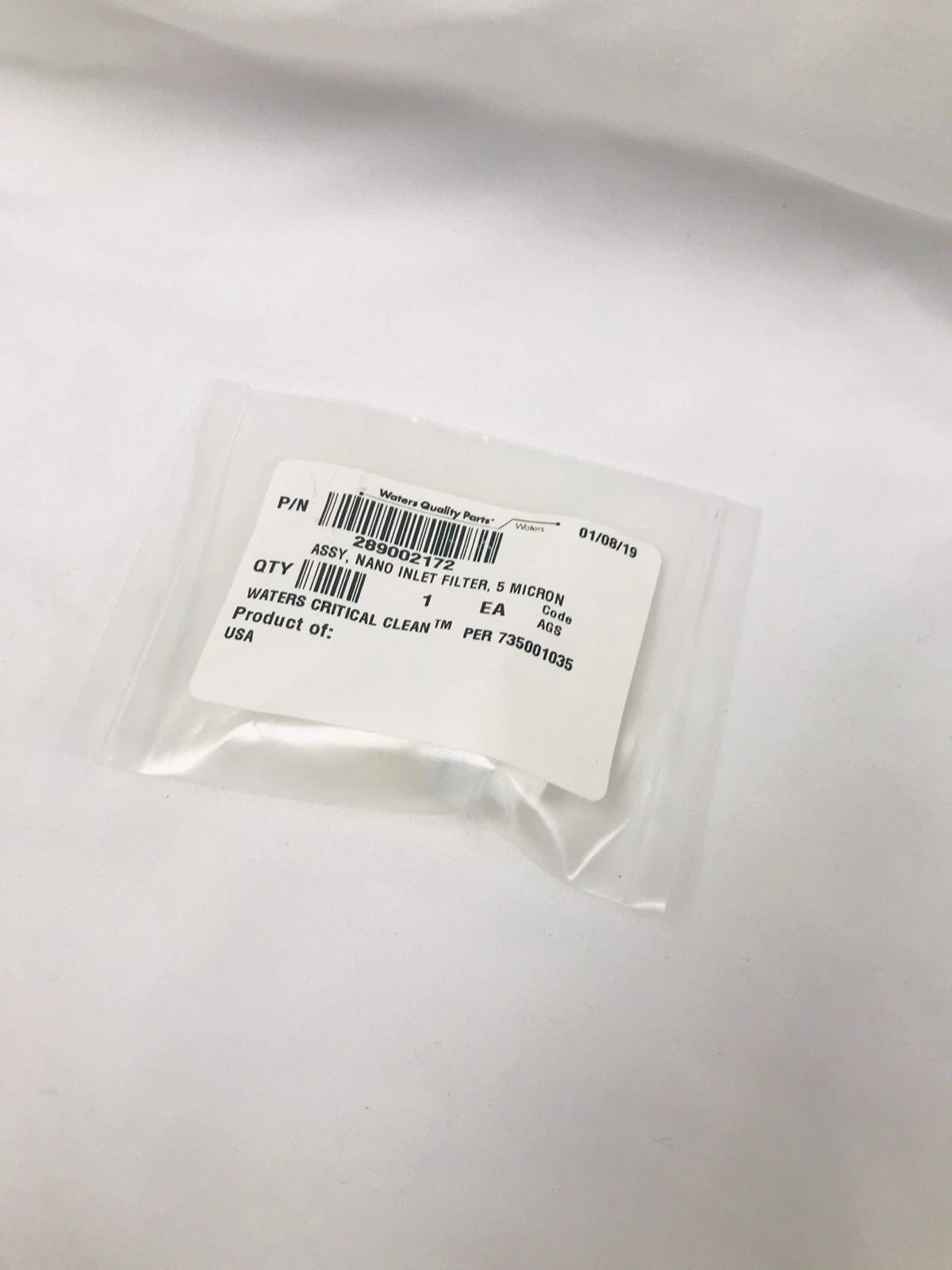 Waters 289002172 In-Line Solvent Filter Assembly 5µm 5 Micron - NEW