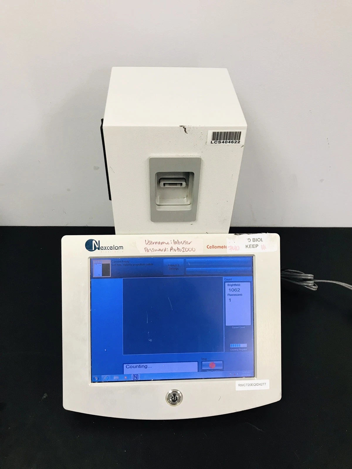 Nexcelom Cellometer Auto 2000 Cell Viability Counter Profiler Warranty See Video