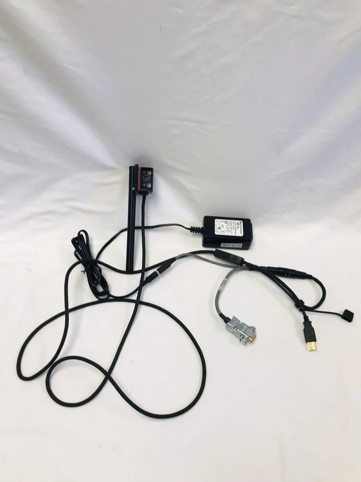 Keyence SR-710 Barcode Reader with Power Supply and Cords Tested Working Video