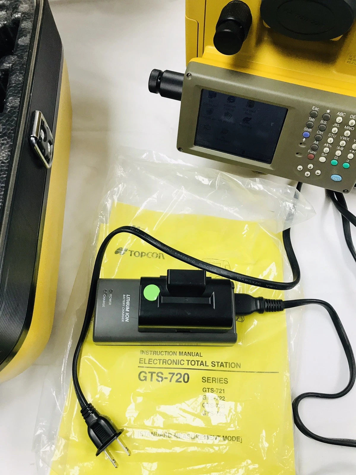Topcon GTS-723 Total Station Surveying Complete Tested Working