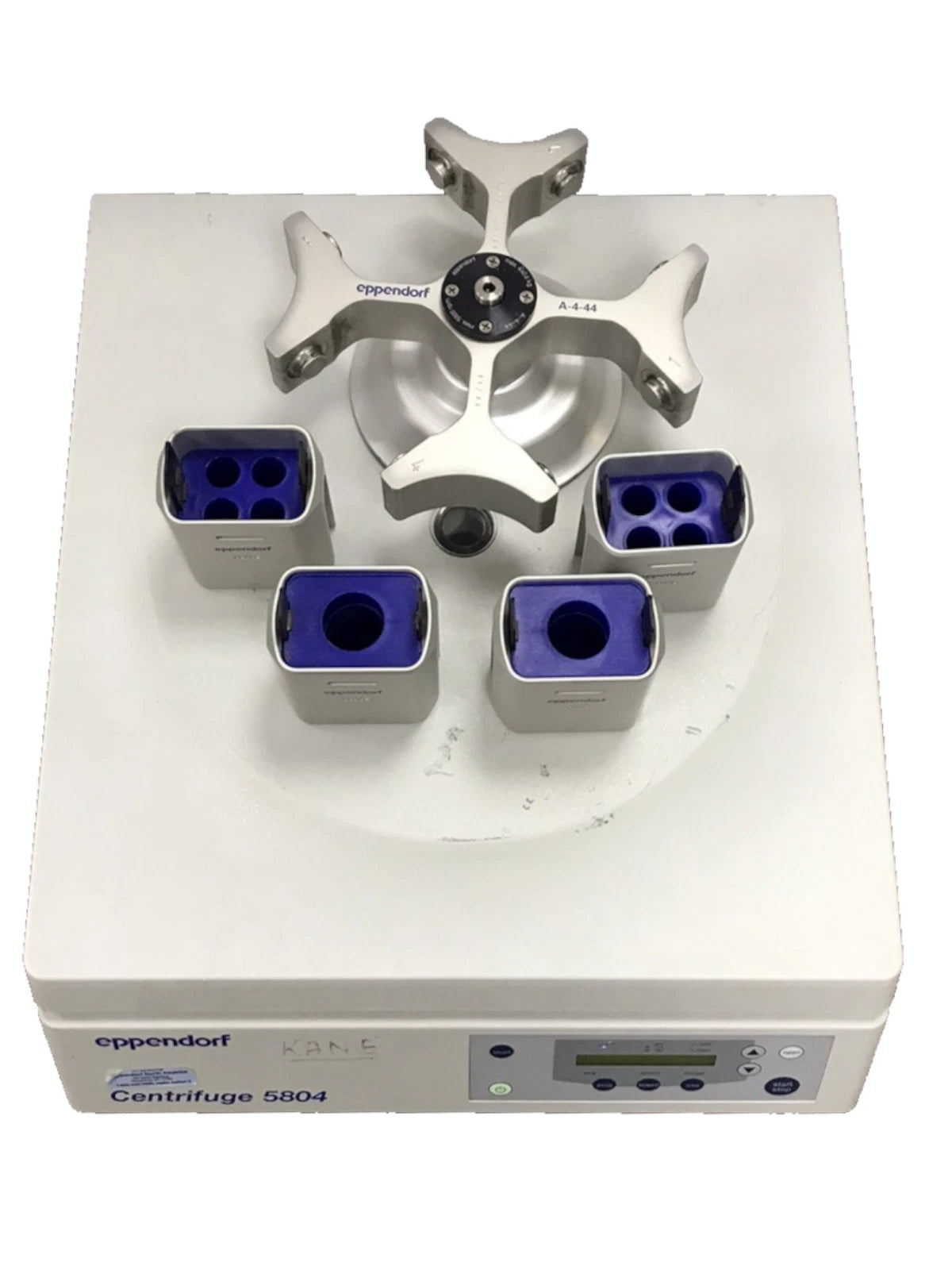 Eppendorf 5804 Centrifuge Lab Equipment A-4-44 Rotor Buckets Tested Working