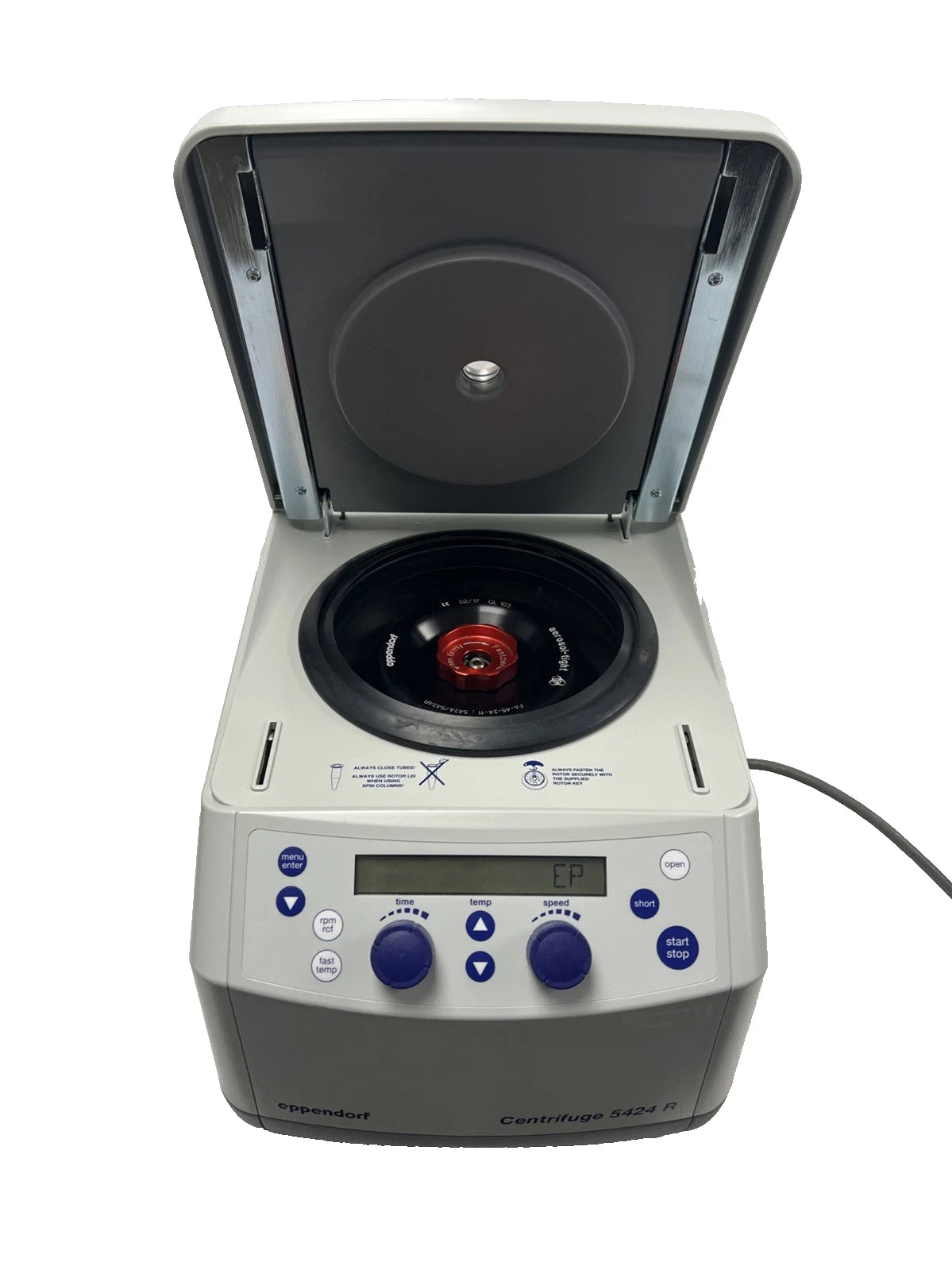 Eppendorf 5424R Refrigerated Centrifuge with FA-45-24-11 Rotor + Lid ~ Clean