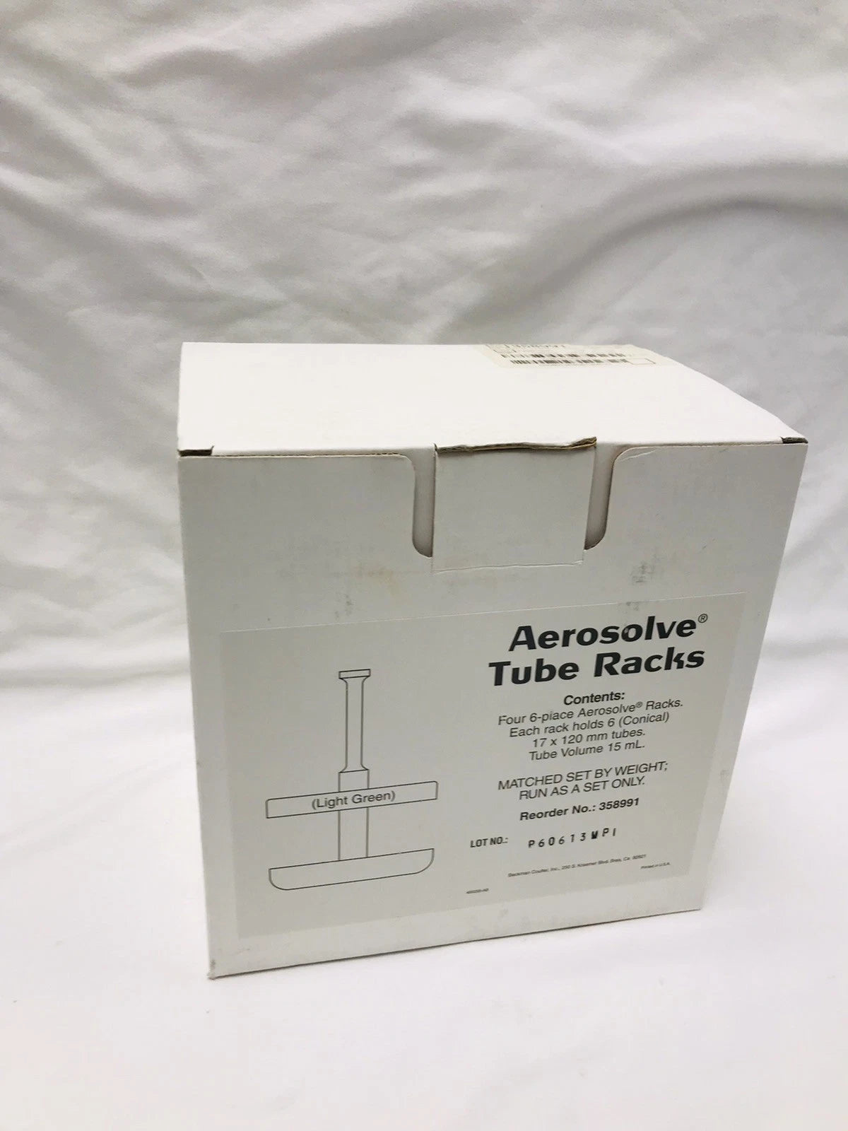 New Set of 4 Beckman Coulter Aerosolve Tube Racks 358991 15 mL Conical/3-5 mL
