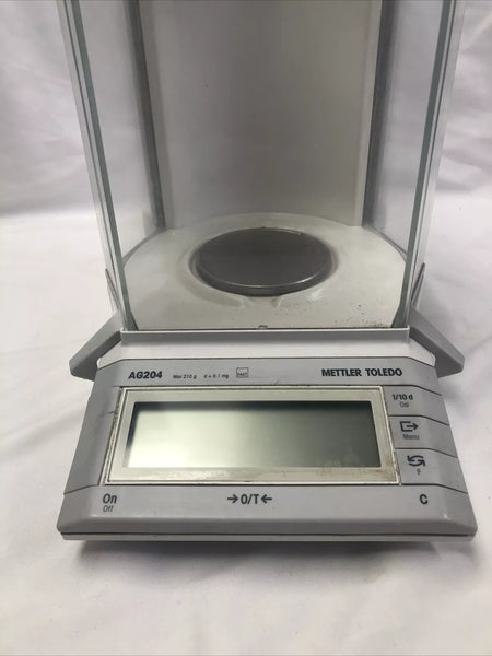 Mettler Toledo AG204 Analytical Balance Scale 210.0000g No Power Up