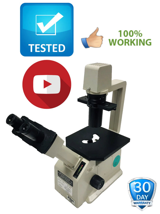 Nikon TMS Inverted Phase Contrast Binocular Microscope 3 Objectives 4x 10x 20x