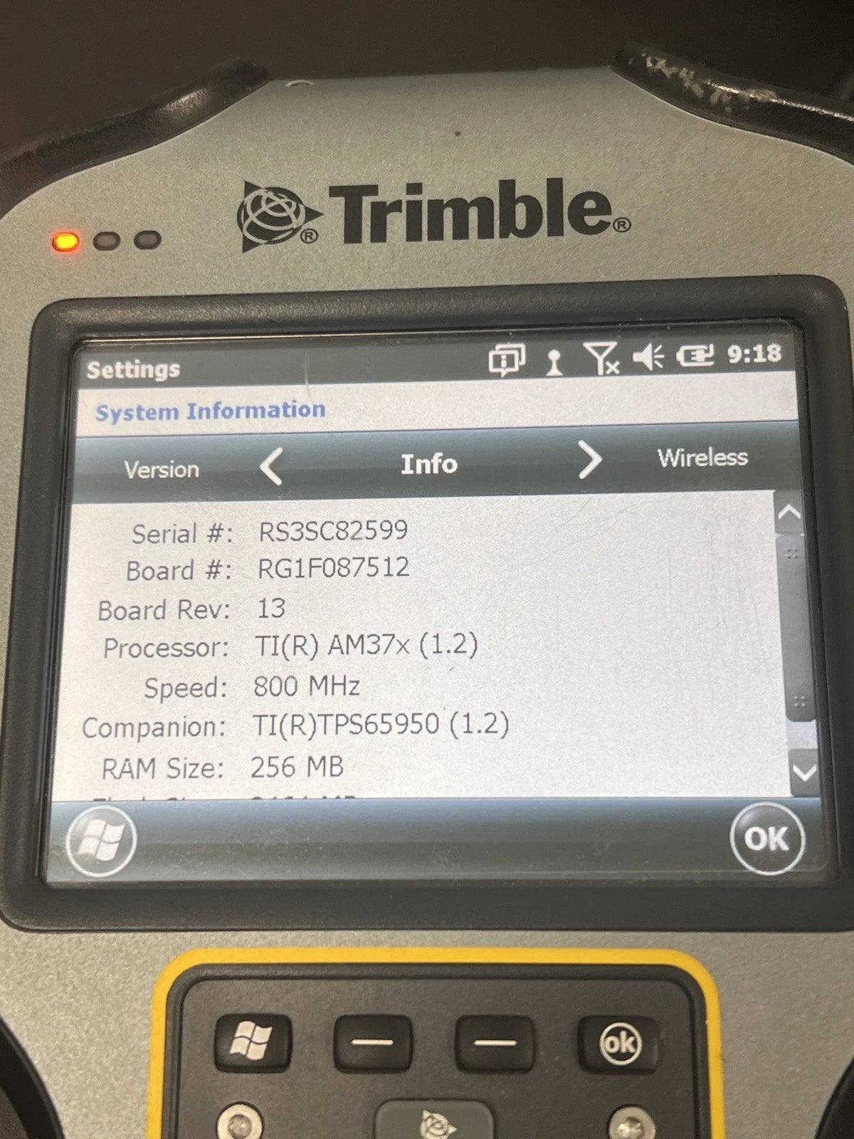 Trimble TSC3 Survey Controller Access 2015.22 General Survey Tested Working Power Supply Working