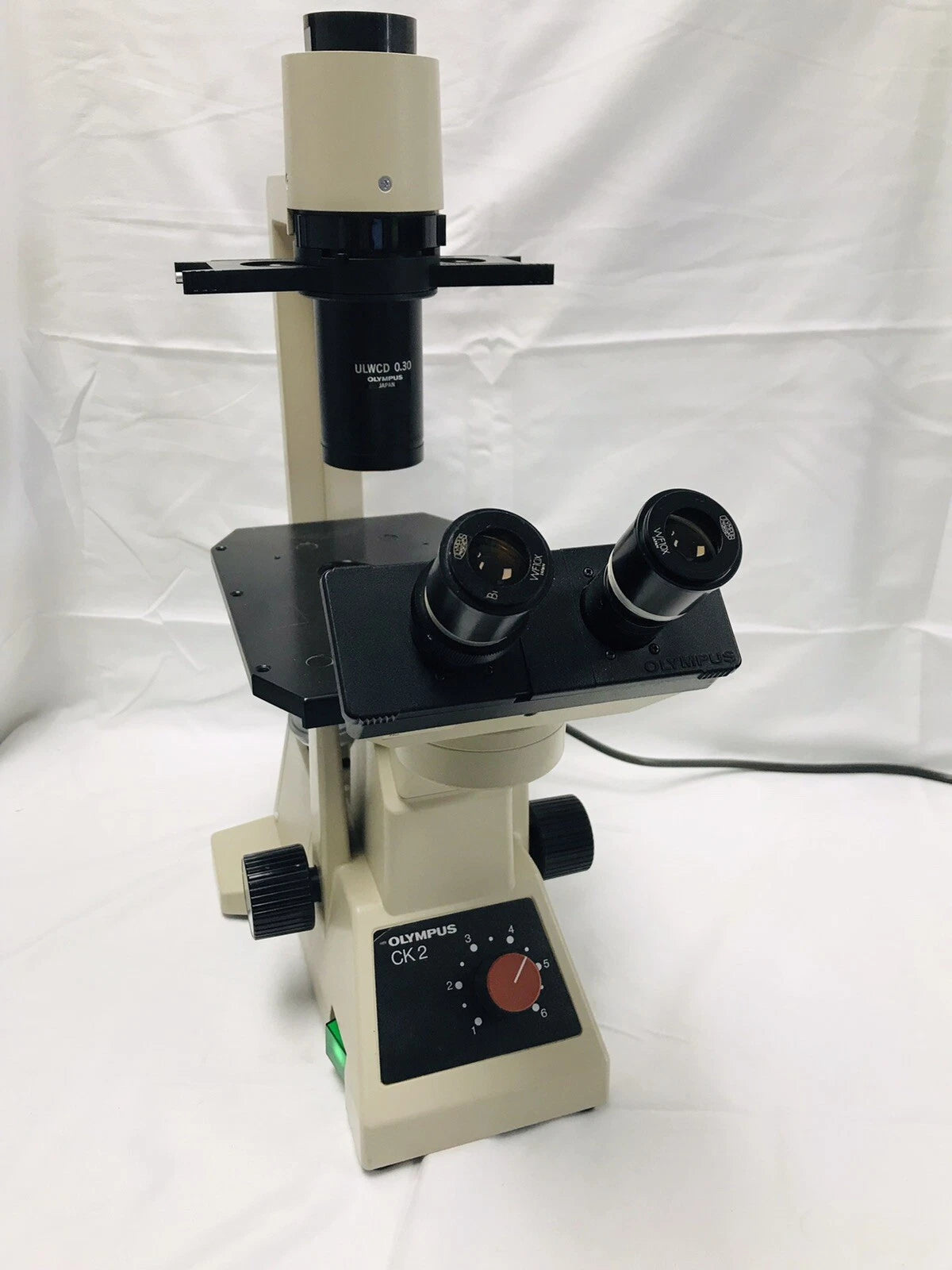 Olympus CK2 Lab Microscope with 2 SPlan Objectives Tested Working