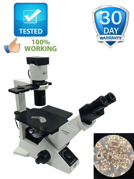 Olympus Microscope CK30 Inverted with Phase Contrast CK30-F100 4x 10x 20x 40x