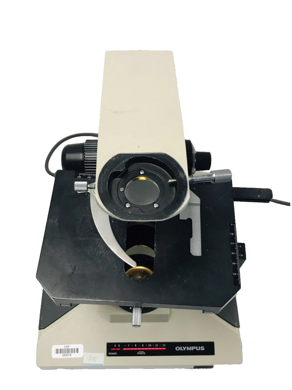 Olympus BH-2 BHS Microscope Body Stand 100w Halogen Stage For Parts