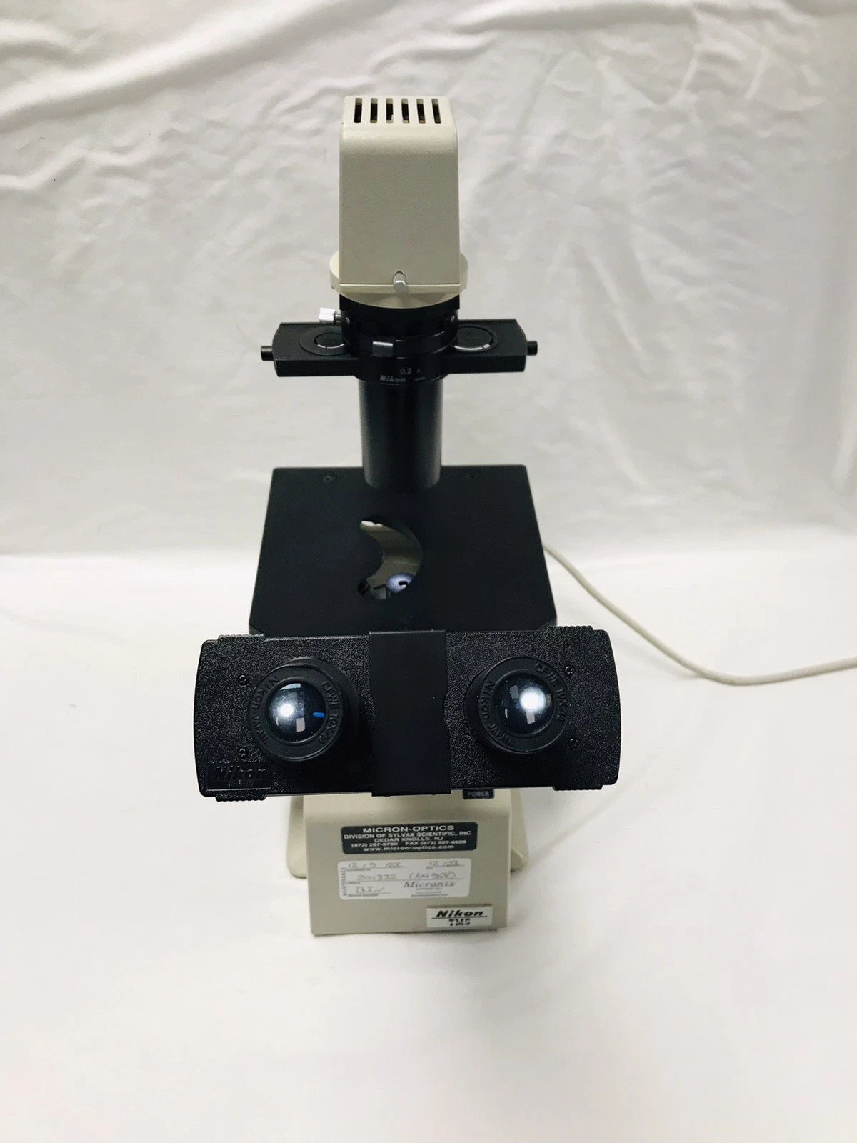 Nikon TMS Inverted Phase Contrast Binocular Microscope 3 Objectives 4x 10x 20x