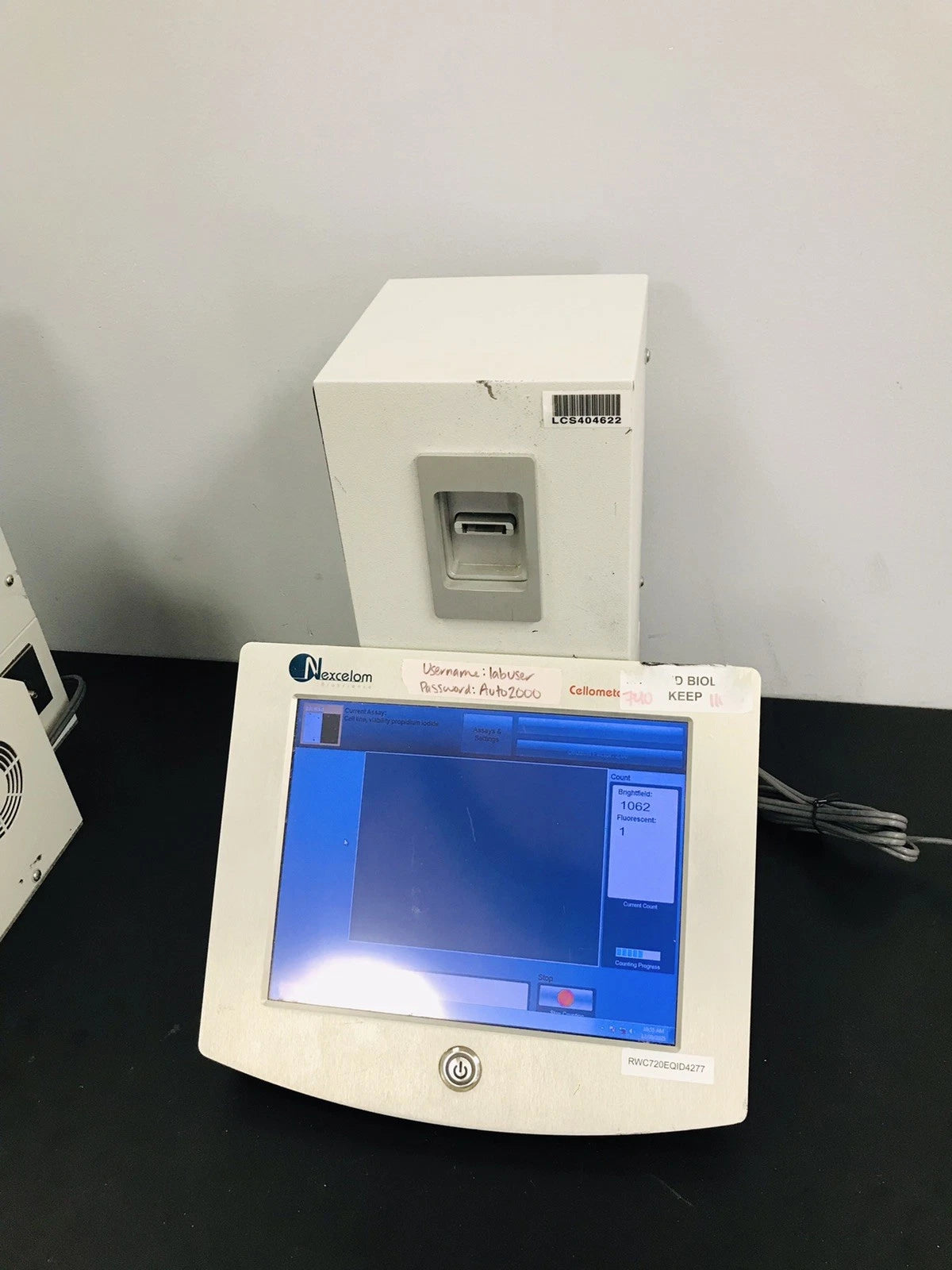 Nexcelom Cellometer Auto 2000 Cell Viability Counter Profiler Warranty See Video