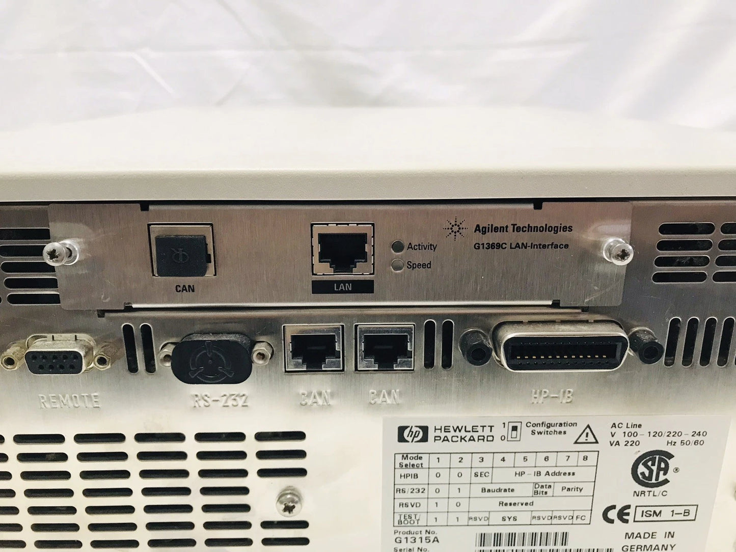 Agilent G1315A HP 1100 Series DAD Diode Array Detector HPLC Liquid Chromatograph