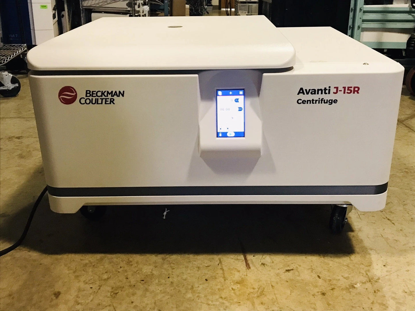 Beckman Coulter Avanti J-15R Refrigerated Centrifuge w/ JS-4.750 Rotor + Adapter