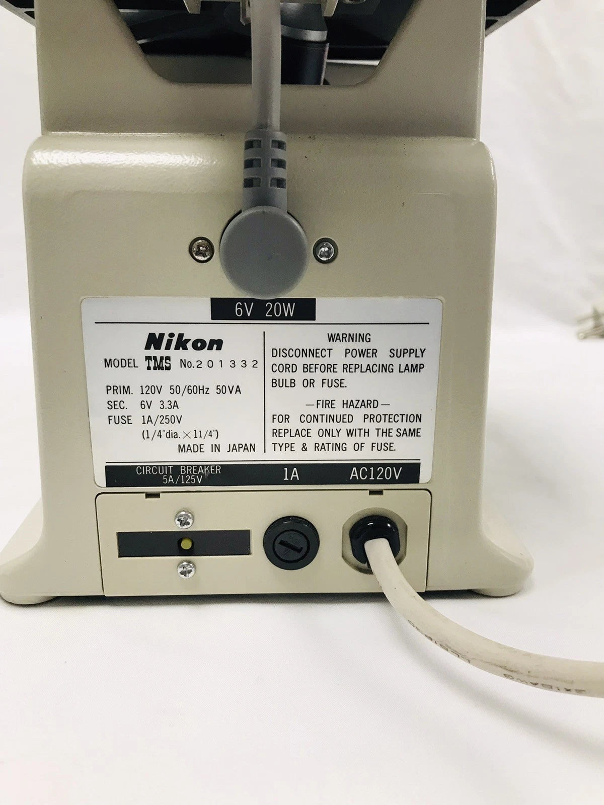 Nikon TMS Inverted Phase Contrast Binocular Microscope 3 Objectives 4x 10x 20x