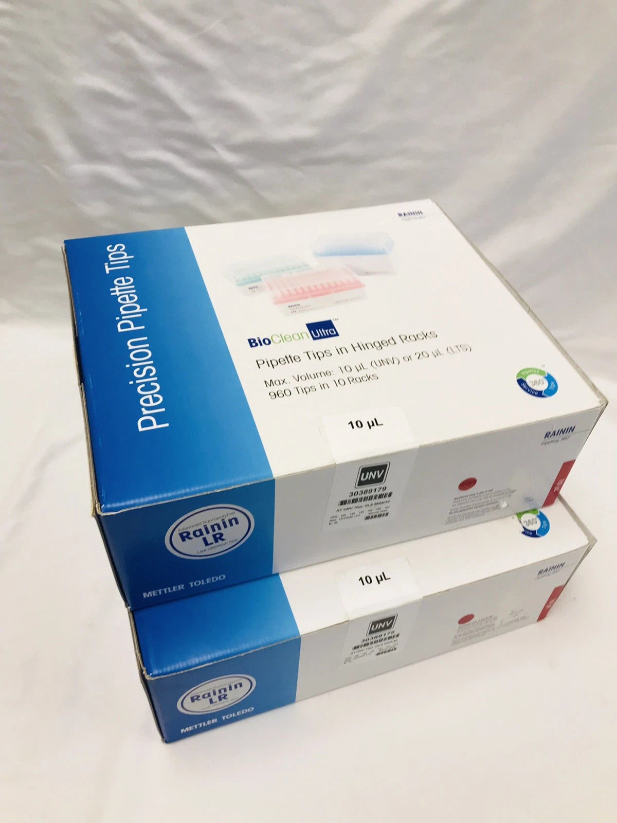 Share Sealed Rainin Pipette Tips RT UNV 10µL GLS 960A/10 - 2 Cases 30389179 Mettler