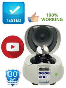 Eppendorf Minispin 5452 Centrifuge F-45-12-11 Rotor Tested Working Video