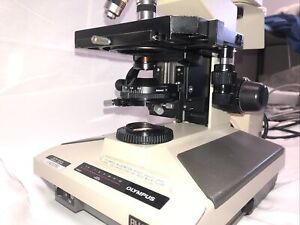 Olympus Microscope BH-2 Teaching Microscope 3 Objectives BH2 Pointer Tested