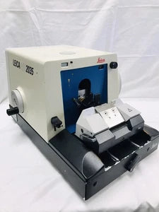 Leica Jung RM2035 Manual Rotary Microtome with Knife Holder BioCut Tested