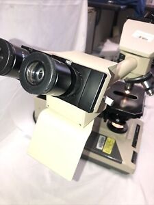 Olympus Microscope BH-2 Teaching Microscope 3 Objectives BH2 Pointer Tested