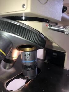 Olympus Microscope BH-2 Teaching Microscope 3 Objectives BH2 Pointer Tested