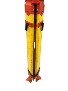Heavy Duty Wooden Surveyors Tripod Surveying Equipment Construction Yellow