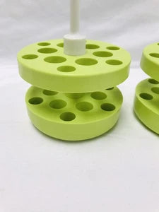 Lot of 2 Beckman Green Adapter 359487 6x15mL and 6x 3-5ml for Areosolve Buckets