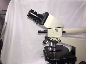 Olympus Microscope BH-2 Teaching Microscope 3 Objectives BH2 Pointer Tested