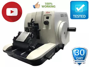 Leica RM 2125 rts Manual Rotary Microtome Tested Working Video