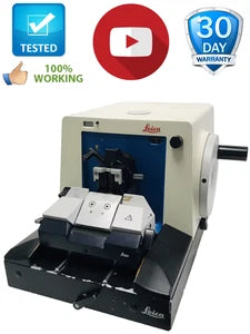 Leica Jung RM2035 Manual Rotary Microtome with Knife Holder BioCut Tested