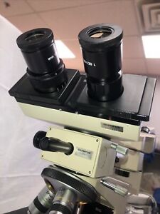 Olympus Microscope BH-2 Teaching Microscope 3 Objectives BH2 Pointer Tested