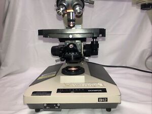 Olympus Microscope BH-2 Teaching Microscope 3 Objectives BH2 Pointer Tested