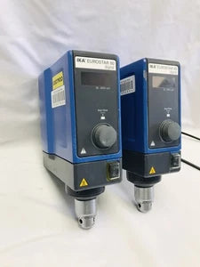 Lot of 2 IKA Eurostar 60 Digital Overhead Stirrer 30-2000rpm 4446001 For Parts