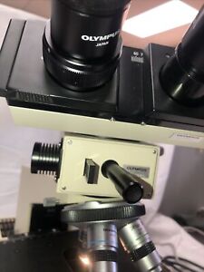 Olympus Microscope BH-2 Teaching Microscope 3 Objectives BH2 Pointer Tested