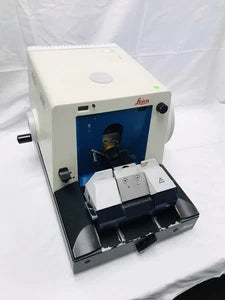 Leica Jung RM2035 Manual Rotary Microtome with Knife Holder BioCut Tested