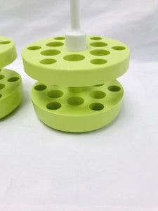Lot of 2 Beckman Green Adapter 359487 6x15mL and 6x 3-5ml for Areosolve Buckets