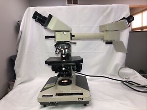 Olympus Microscope BH-2 Teaching Microscope 3 Objectives BH2 Pointer Tested