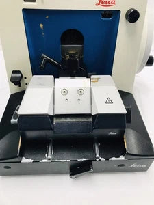 Leica Jung RM2035 Manual Rotary Microtome with Knife Holder BioCut Tested